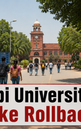 Punjabi University fee hike rollback protest 2026