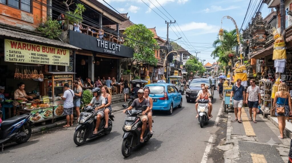 Food and transportation cost in Bali