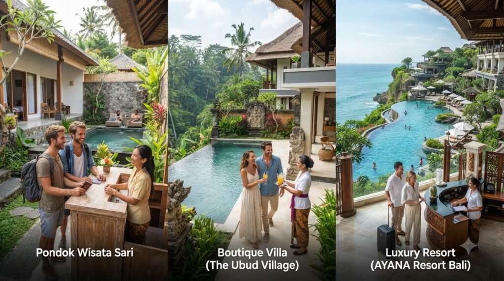 Affordable hotels and luxury resorts in Bali