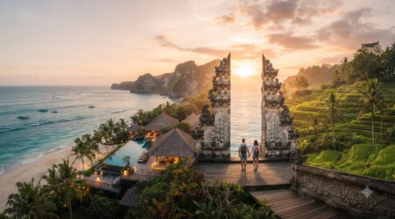 Bali itinerary 7 days featuring beaches, temples and rice terraces