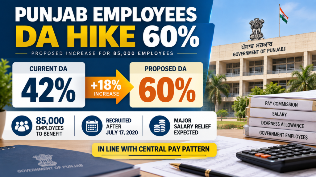 Punjab Employees DA 60% hike 2026